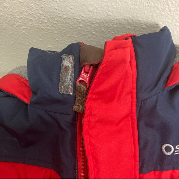 Oshkosh B'Gosh Boys Size 6 Puff Hooded Jacket Blue/Red - Picture 9 of 14
